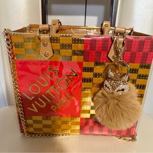 UPCYCLED GORGEOUS SHOPPING BAG IN PVC VINYL LIMITED EDITION